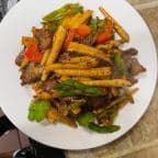 Best Stir-Fried Preserved Pork with Bamboo Hoots 小笋炒腊肉 in Boston, MA